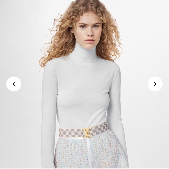 LOUIS VUITTON Damier Azur - Initiales 40mm Reversible Belt - Unisex - NWT - Picture 8 of 13